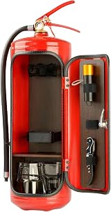 fanelod Bar Fire Extinguisher Whiskey Cabinet Wine Holder Storage Container view 1