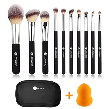 Amazon.com: L Cosmetic Pinceles de maquillaje, 10 piezas ...