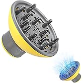 Hair Dryer Diffuser for Shark FlexStyle, Diffuser Attachment for for 1.8-2.0" Blow Dryer, Bigger Diffuser Nozzle for Dryer Faster and Define Wavy, Curly, Coily Hair (Yellow)