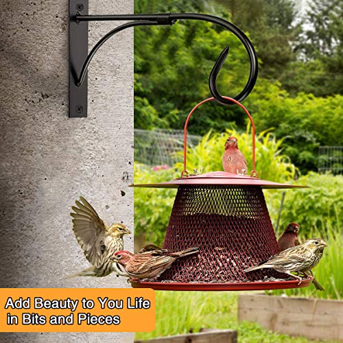 Plant Brackets for Hanging Baskets, 2pcs 11 Inch Iron Wall Mount Plant