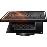 25W Solar Roof Vent Fan with 8-Inch Removable Roof Vent, Solar-Powered Attic Exhaust Fan for Enhanced Ventilation. Ideal for Home, Garages & Warehouses–Energy-Efficient & Easy Install, Black