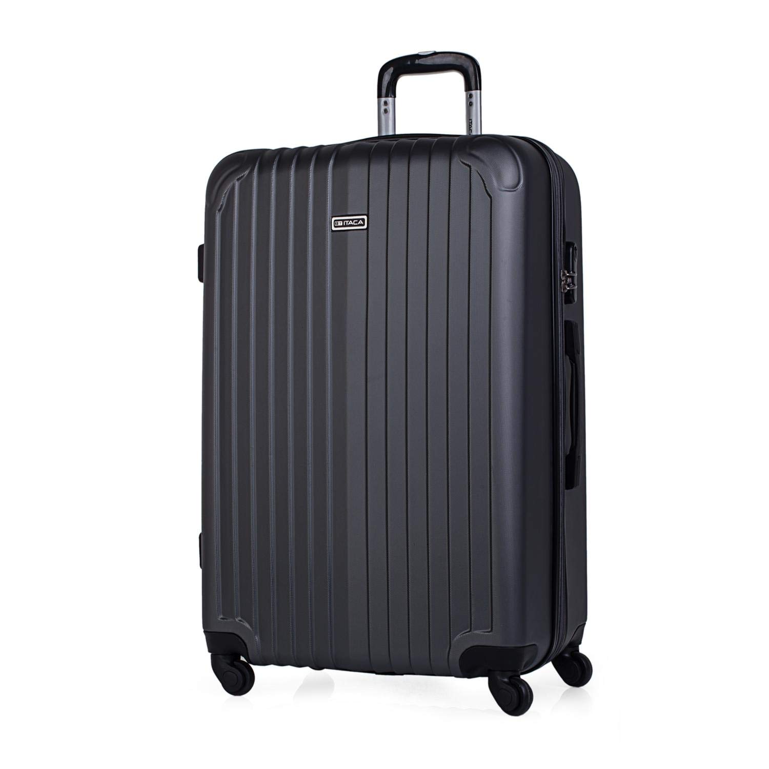 ITACA - Set 2 Suitcases and Beauty case 4 Wheels ABS. Rigid and Lightweight. Padlock. Extensible. Medium + Large + Beauty Case, Acquamarine