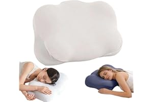 Sleep Cloud Pillow, Ergonomic Cloud Memory Foam Pillow, Adjustable Contour Pillow with Breathable Cover, Supportive Sleep Pil