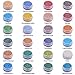 PandaHall Elite 24 Boxes of About 24000 Pcs 12/0 Multicolor Beading Glass Seed Beads 24 Colors Plated Lined Round Pony Bead Mini Spacer Beads Diameter 2mm with Container Box for Jewelry Making