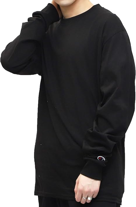 Amazon Champion チャンピオン ロングスリーブtシャツ メンズ ワンポイントロゴ ベーシック 長袖 Tシャツ Tシャツ カットソー 通販