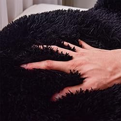Holawakaka Medium Faux Fur Bed Rest Pillow with