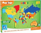 Imagimake Mapology World World Map Puzzle for Kids 65 Pieces 4+ Educational