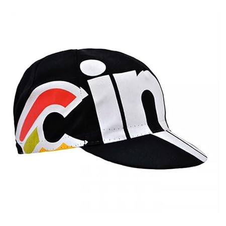 Cinelli Cap Vintage Fahrrad Rider Mützen Kappen Fixie Retro Rennrad Fahrer, RiderCaps, Stil Nemo Tig schwarz