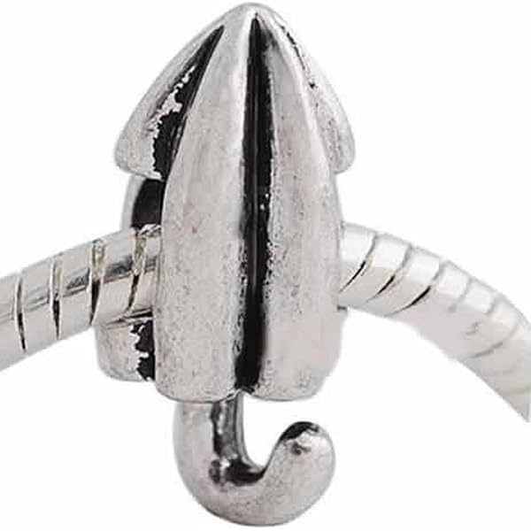 European Cat With Fish Dangle Charm - Silver Tone Bead For Pandora-style Bracelets