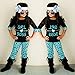 GBSELL 2PCS Toddler Kids Baby Girls Boss T-shirt Dress+ Long Pants Clothes Set (Black, 4T)