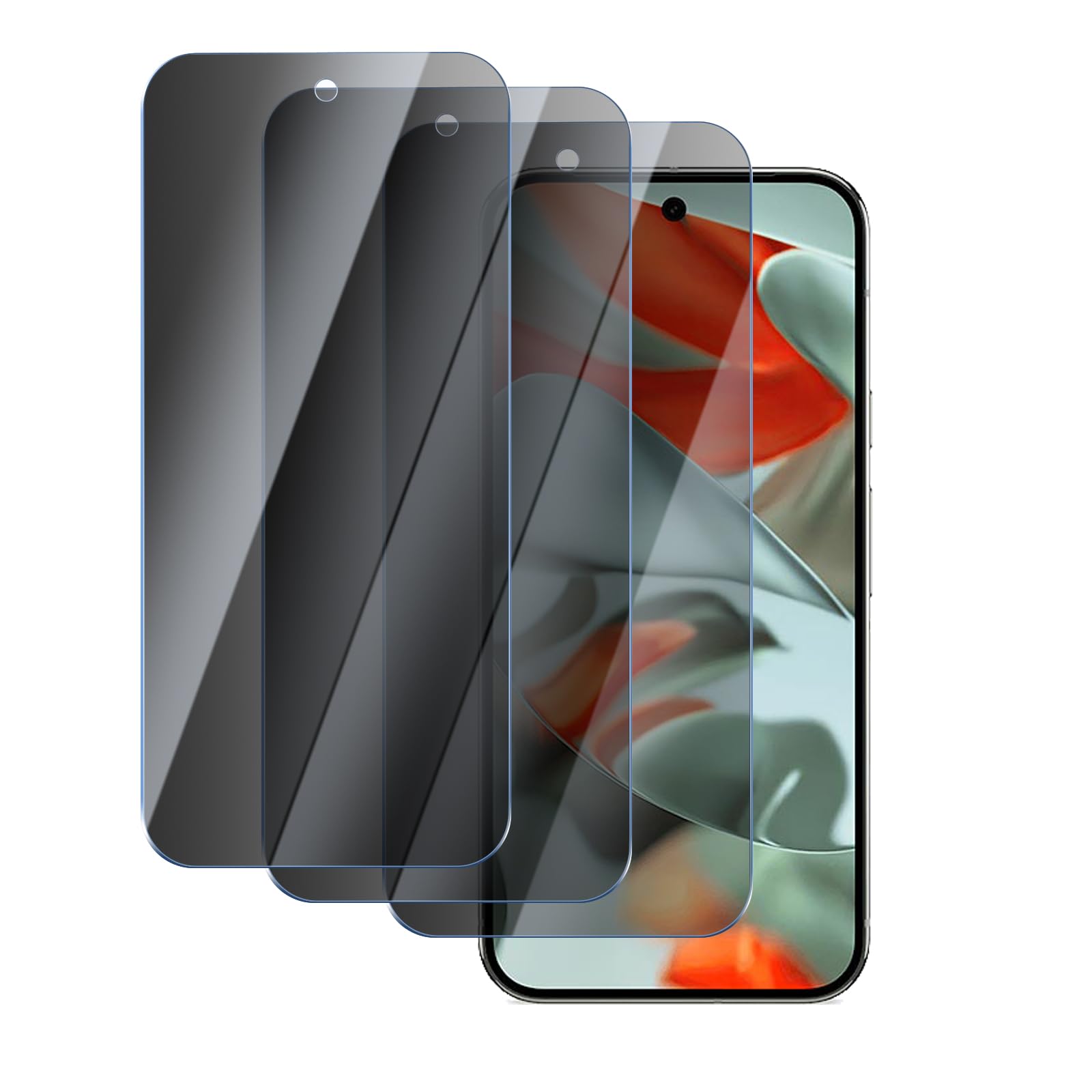 YUXINDZ 3 Pack Privacy Screen Protector for Google Pixel 9 Pro XL, Anti-Spy Tempered Glass Film Anti-Scratch, 9H Hardness