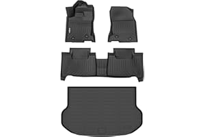 GINOWY-Floor Mats & Cargo Liner for 2015-2021 Lexus NX(NX200t/NX300/NX300h), All Weather Floor Mats Rubber Liners Custom Fit for Lexus NX, Cargo Trunk Mat Liner Car Mats for NX200t/NX300/NX300h