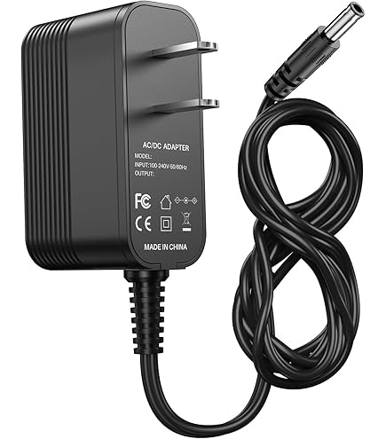 Caricabatterie HQRP 26.5V 550mA Per Aspirapolvere Homeika H016 HA016, Cavo 1.8m, Nero