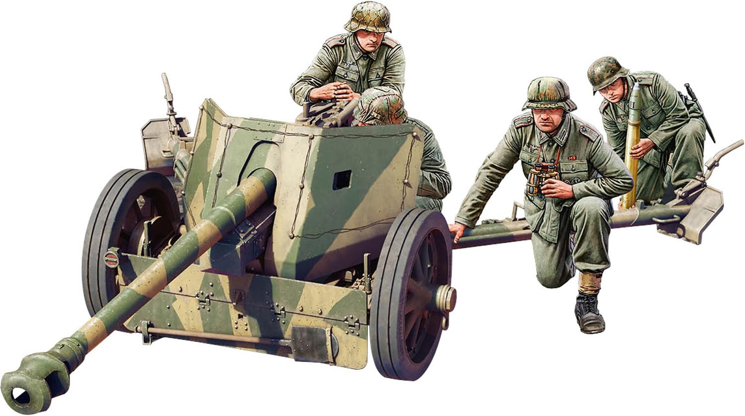 Miniart 1:35 - German 7.5cm PaK 40 Mid w/Artillery Crew
