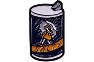 NTMYEVE KUPOOL Salty Cans Enamel Pin Girl Inspiration Badge Hat Backpack Cute Cartoon Brooches Lapel Badge for Clothing Bags Jackets Accessories Supplies DIY Crafts