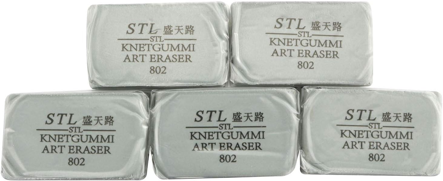 RuiLing 5Pack Art Sketch Pencil Pastel Painting Special Eraser,Art