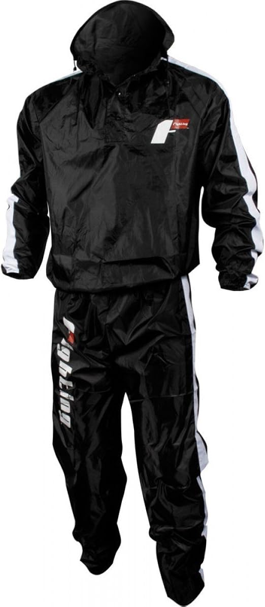 Fighting Sports Nylon Sauna Suit, Black, Large Sports & Outdoors