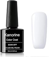 Kanorine White Gel Polish Soak Off UV LED Nail Varnish Art French Manicure Long view 1