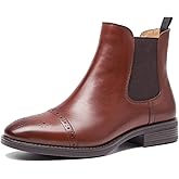 U-lite Womens Fall Winter Comfortable Stylish Leather Chelsea Ankle Boots Women Booties
