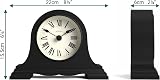 Jones Clocks Speakeasy Mantel Clock Black Roman Numerals 15.5x22x6cm view 4