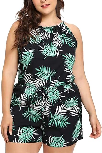 white short jumpsuit plus size