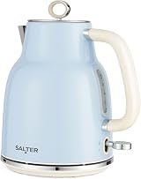 Salter Retro Blue 1.7 L Kettle 3KW Rapid Boil 360° Base Removable Filter