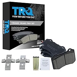 TRQ Brake Pads Ceramic Compatible with 02-19