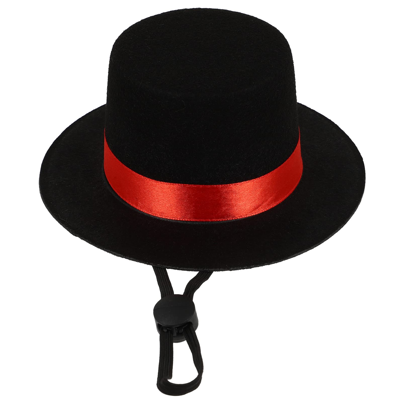 STOBOK Pet Magician Hat for Cats Dogs Soft Non-Woven Fabric Costume Top Hat Adjustable 4.3X4.3X2.4 Inch for Birthday Holiday Party Photo Shoot