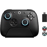 8Bitdo Ultimate 2 Bluetooth Controller (Black) - TMR Joysticks | For Switch, Windows PC, Switchable Hall Effect/Tactile Triggers, RGB Fire Ring, Charging Dock, Vibration &amp; Motion Control