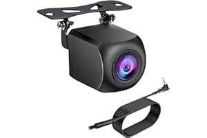 EPRONIC Backup Camera for Carplay Screen and Mirror Dash Cam Upgrade AHD 1080P Backup Camera 4 Pin Rear View Camera for Car Stereo with 19.68Ft 4 Pin to 2.5mm Male Plug