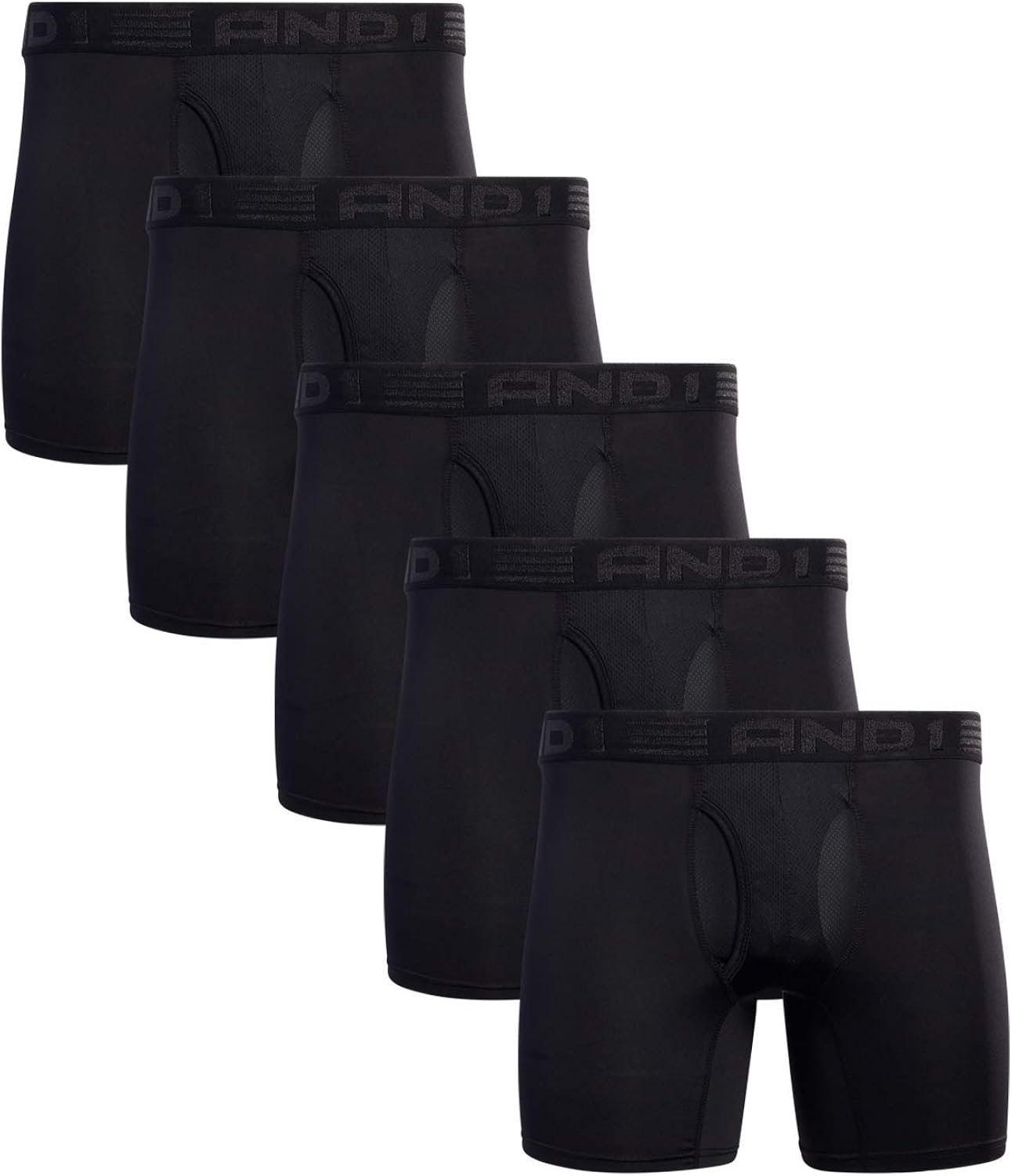 AND1 Men's Performance Compression Boxer Briefs (5 Pack