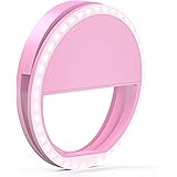 TalkWorks Selfie Ring Light - Small Clip On LED Video Conference Lighting Circle Cell Phone Light Ring for iPhone, Android, i