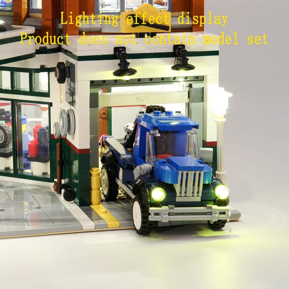 GEAMENT Bricks Light Kit For Creator Expert Corner Garage Building Blocks Model - Image 5