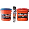 Generic Aquaphalt 4.0 & 6.0 Permanent Asphalt & Concrete Repair Kit & Tru Tack