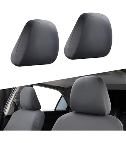 2 Pack Car Seat Headrest Covers – Breathable Mesh, Universal Fit For Most Cars, SUVs & Trucks – Reusable & Washable Protector (9.5x9.5 Inches) - View #5