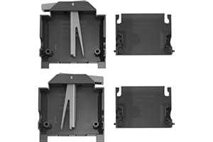 LUCKMAN Upgraded W10588164 W10588165 Dishwasher Dishrack Adjuster Housing Left Right Hand w/ W10250162 Rack Adjuster Cover for Kenmore Kitchenaid Whirlpool Dishwasher Top Rack, Fits W10350375/6 W10546503 Part