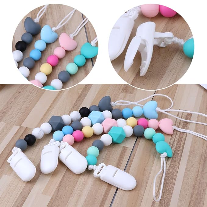 Youlin Attache Sucette Pour Bebe Silicone Dentition Sucette Clips Garcon Et Fille Jouet De Dentition Bebe Puericulture Sucettes Et Anneaux De Dentition Helpacreche Co Za