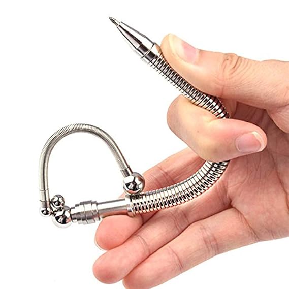 QZY Magnetic Ballpoint Pens Stylus Pen Touch Screens, Creative Stress Reducer Pen DIY Metal Toy,Metallic