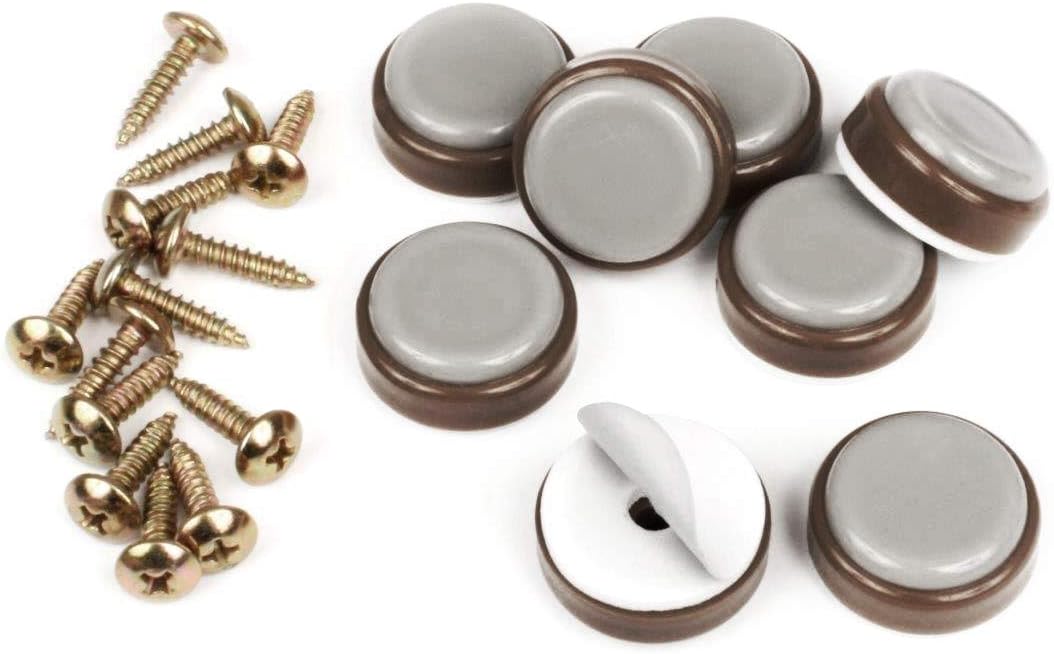 Slipstick CB255 Floor Protector Furniture Sliders / Chair Leg Glides (Set of 8) 25 mm Round Plastic Sliders - Image 5
