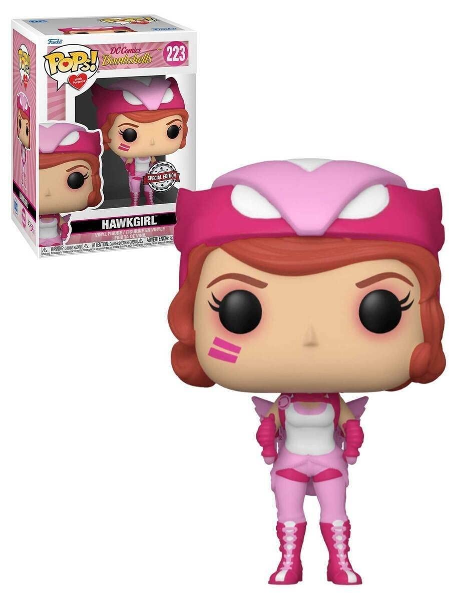 Funko POP! Heroes: BC Awareness - Bombshell Hawkgirl - DC Comics - Collectable Vinyl Figure - Gift Idea - Official Merchandise - Toys for Kids & Adults - Comic Books Fans
