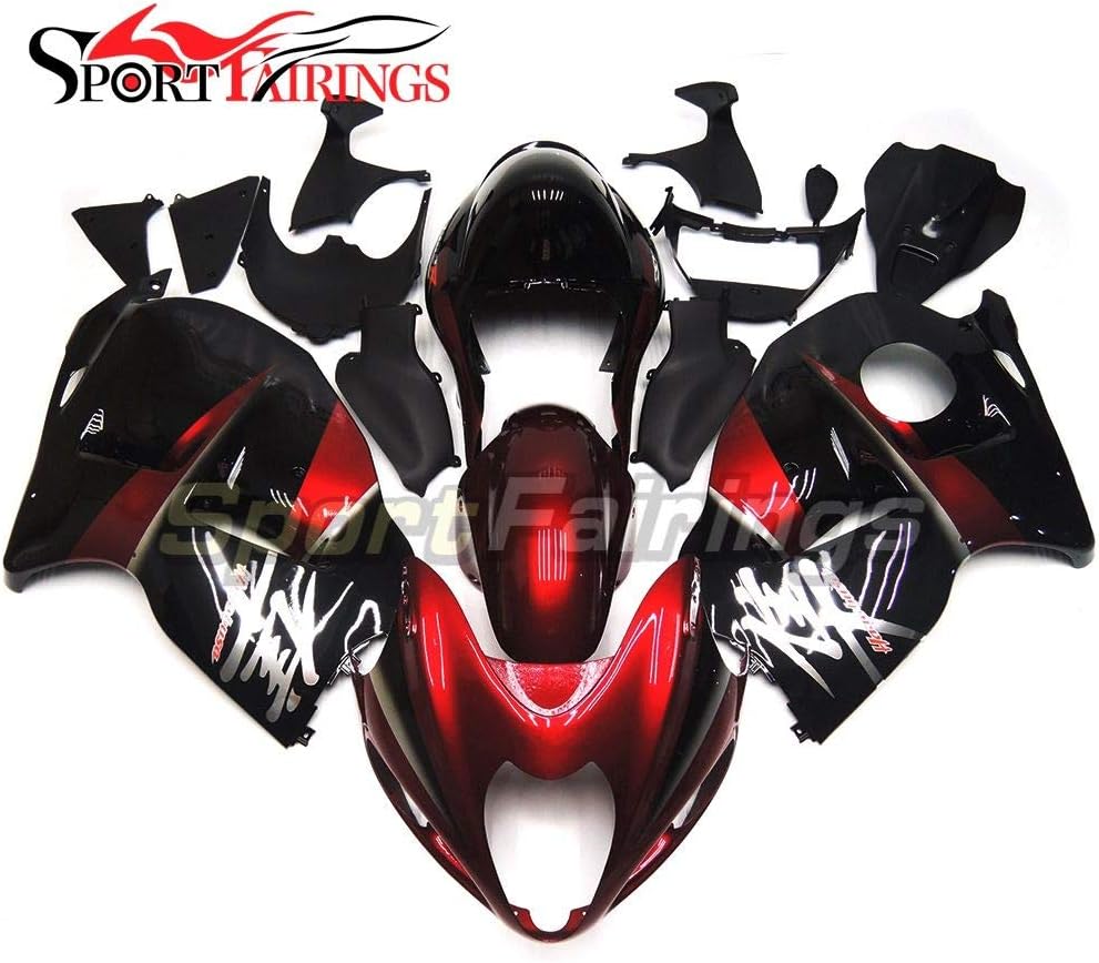 Sportfairings Bike Fairing Kit For Suzuki GSX-R1300 GSXR-1300 Hayabusa 1997 1998 1999 2000 2001 2002 2003 2004 2005 2006 2007 Full Cover Red Black