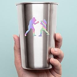 Transparent Decal Stickers of Boxers Boxing