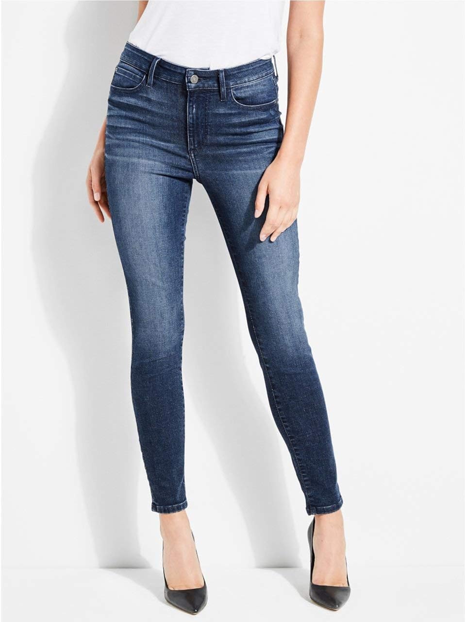 guess 1981 high rise skinny jeans