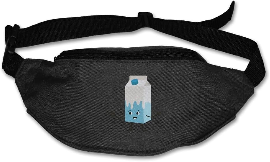 Gkf Waist Fanny Pack Milk Running Sport Bag For Outdoors Workout Cycling