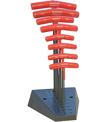 Bondhus 8pc Imperial T-Handle Hex Key Set – 3/32” To 1/4” – Protanium Steel – Made In USA – 15232