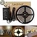 LED Strip Lights of LEDMO, Warm White,LED Rope Light,Dimmable, SMD 2835, Waterproof , DC12V 600LEDs LED Ribbon,LED Tape Ribbon, Decoration LED Ribbon With Power Supply