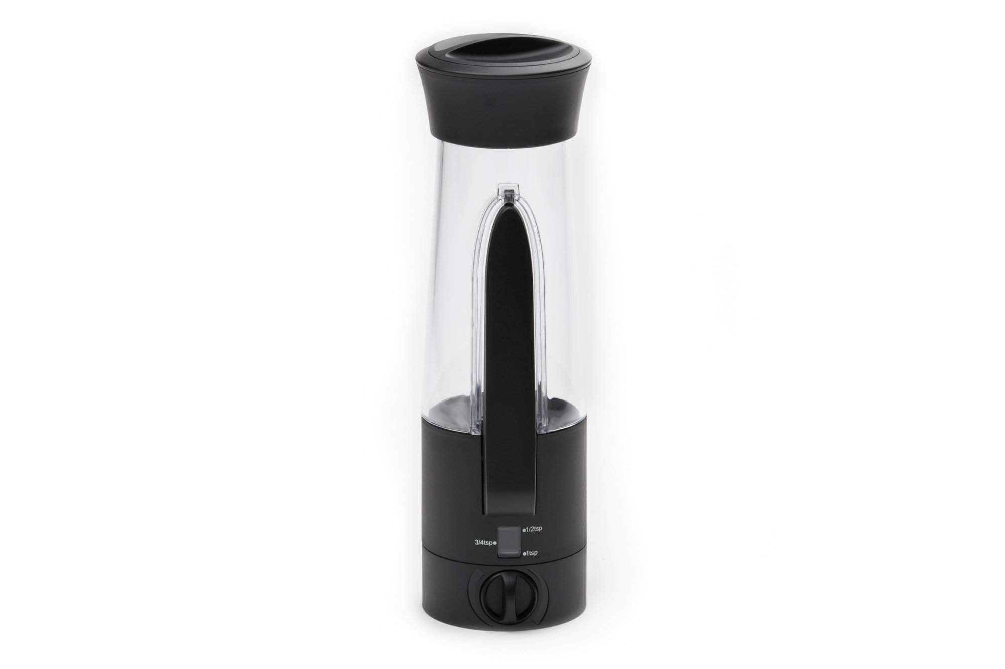 Fox Run KitchenArt Automeasure Adjustable Sugar Dispenser/Shaker, Black
