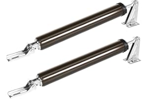 DLUNO Medium Duty Screen Door Closers Kit, Adjustable Pneumatic Storm Door Closer for Medium and Light Weight Storm Doors 2 Pack (Brown)