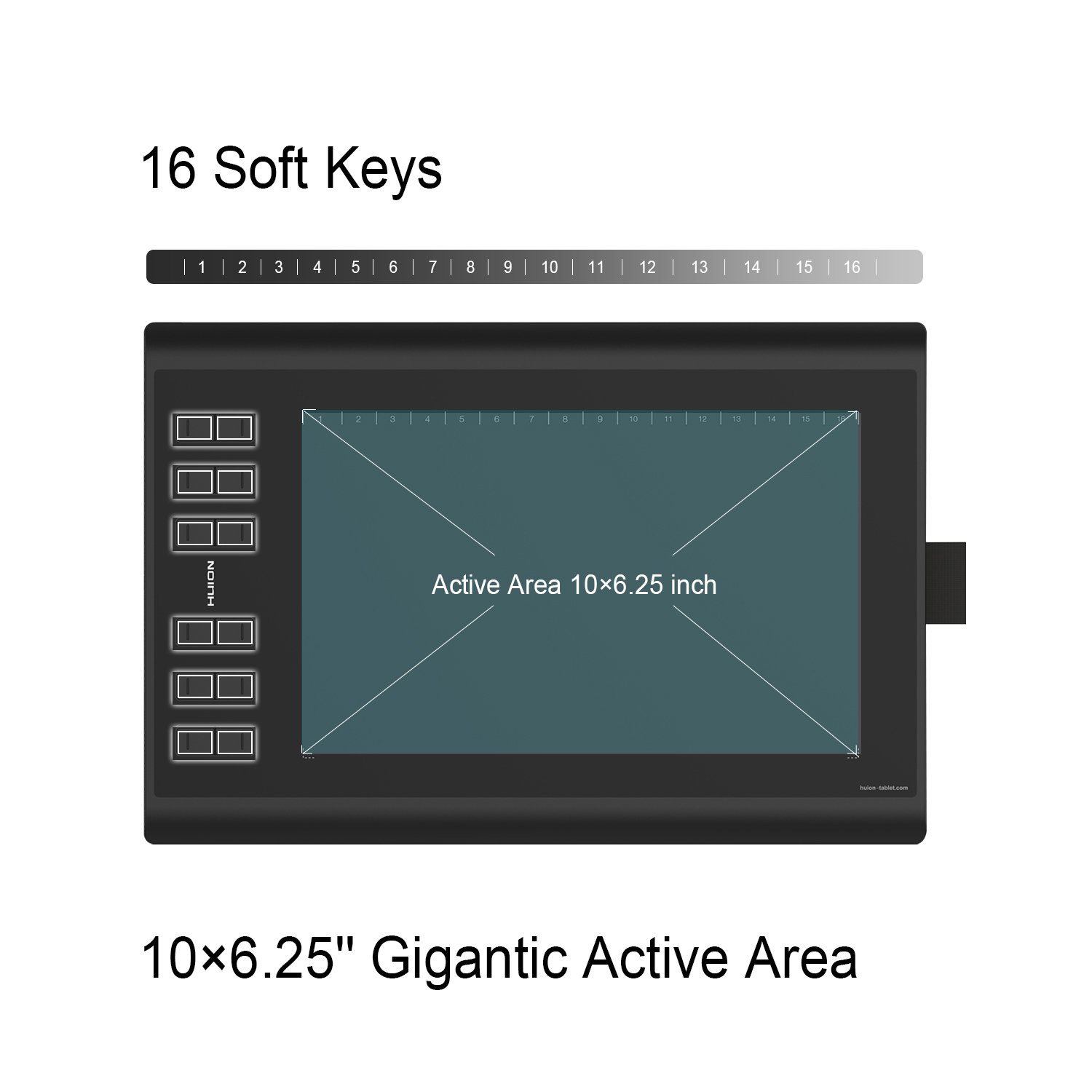 Huion Micro USB Disegno di Grande Formato Tavoletta Grafica con 8G SD Card e Penna Ricaricabile Amazon Elettronica