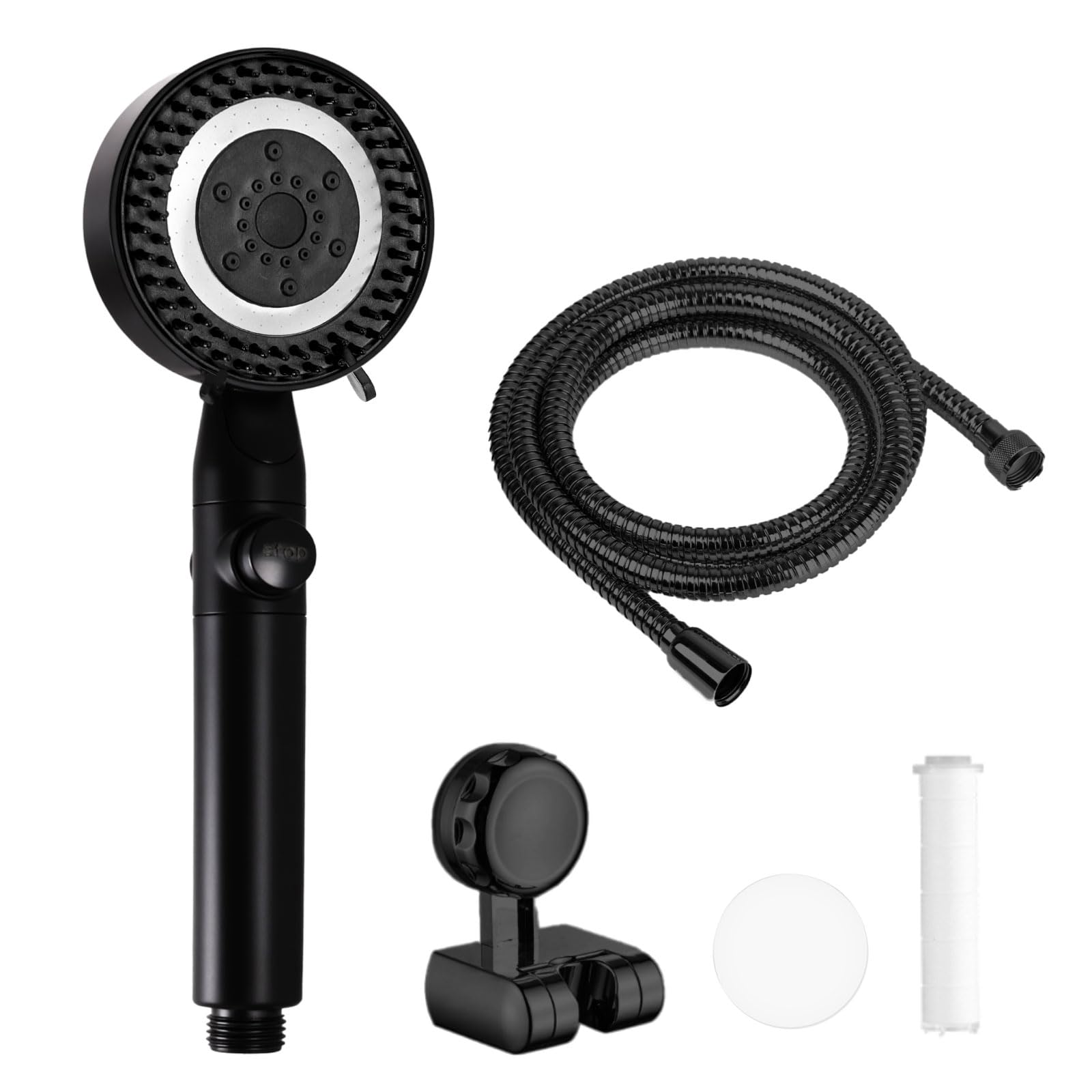 Photo 1 of RV Shower Head with Hose, High Pressure 5 Mode Shower head Replacement, Shower Head for RV/Campers, Travel Trailer, Motorhome for Water Saving,Pause function Filter cotton LYHS-410